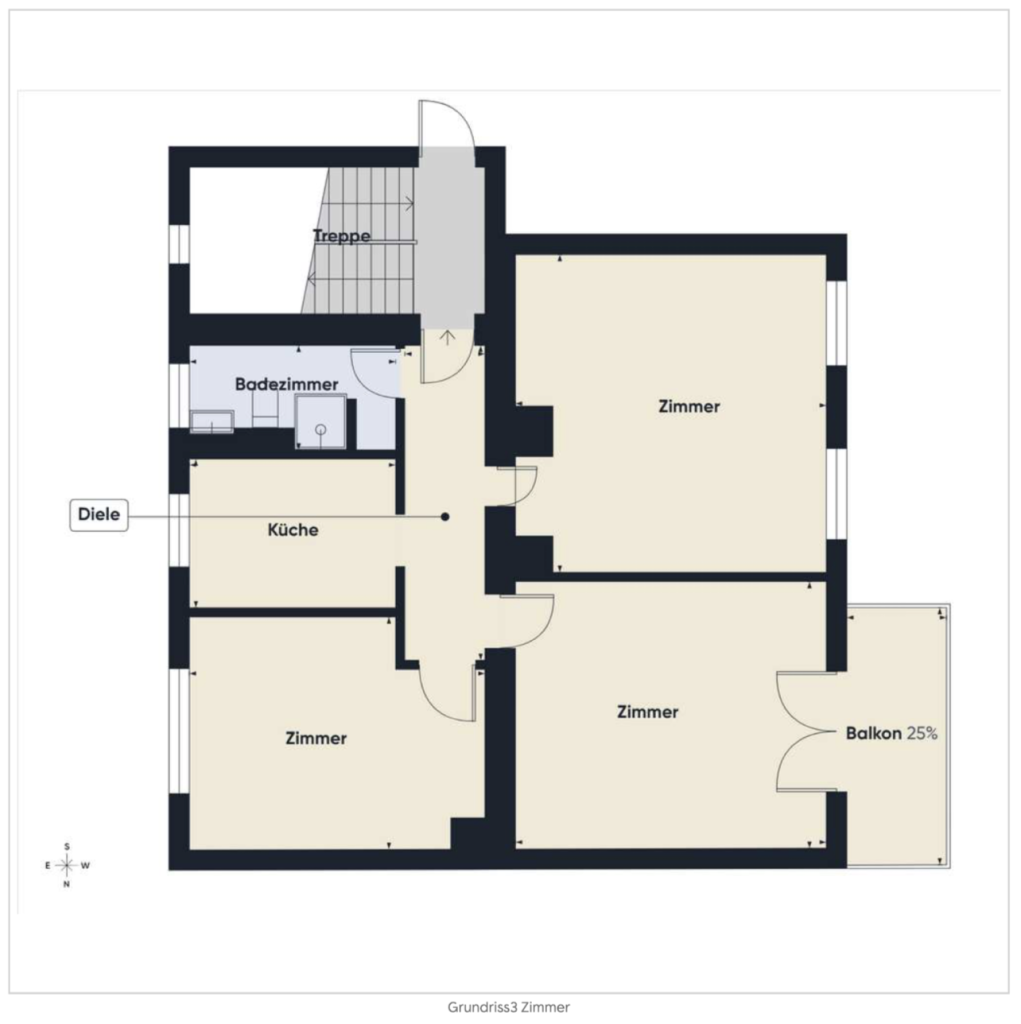 3 Zimmer Wohnung in Neukieritzsch OT Lobstädt – Foto 2